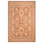Bareens Designer Rugs - Boho Chic Ziegler January Brown Tan Wool Rug - 7'10'' x 10'0'' - A Persian influenced Turkish hand knotted rug made by skilled artisans capable of creating the most exceptional vegetable dyes and hand-spun New Zealand wool. This gorgeous one of a kind Peshawar Kafkaz handmade rugs is also known as a Chobi Ziegler Rug. This gorgeous rug is extremely versatile and is famous for its pleasing color palette and informal design that works in a myriad of interiors. It has been expertly hand-tied, finished, sun-dried, and can contain up to 1.5 million knots. It takes 4 skilled artisans to hand knot this rug nine to twelve months to complete this piece of art. The invigorating colors and patterns in this rug will give your home an elegant and fresh appearance. While drawing upon the coloring and patterns of antique rugs, contemporary Peshawar pieces incorporate modern design motifs and feature vibrant color tones. Give your room a luxurious look and feel with this beautiful rug with gorgeous color pallet. The intricate design allows this oriental rug to create a royal ambience in any d�cor. Hand knotted construction and natural fibers gives this rug soft feel under your feet.