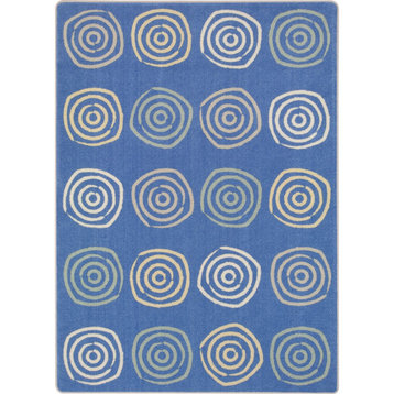 Simply Swirls 5'4" X 7'8" Area Rug, Color Pastel