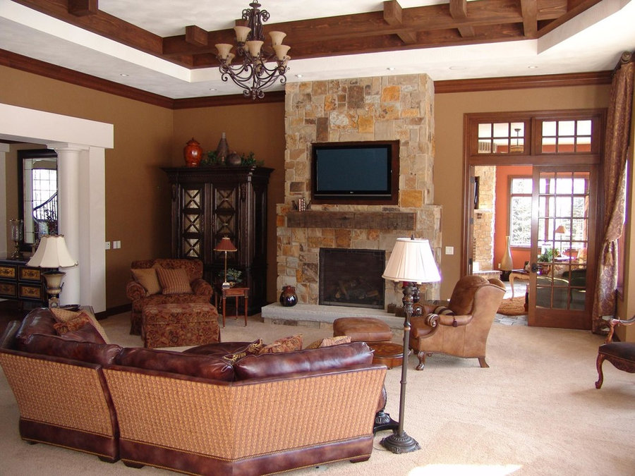 Craftsman Family Room Television Installation