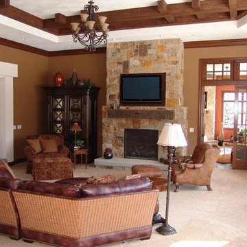 Craftsman Family Room Television Installation