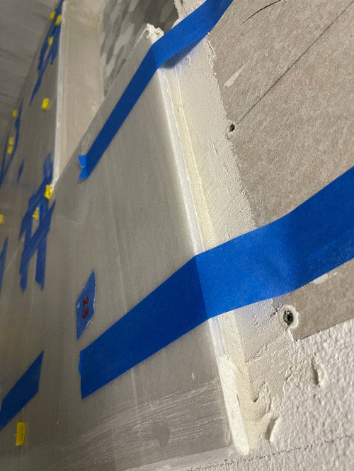 Shower wall tile to drywall gap