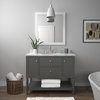 Aurellia Gray Bathroom Vanity With Sinks, 42"
