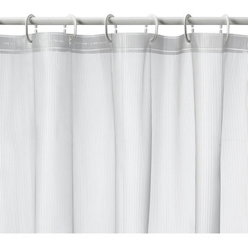 Gray EVA Shower Curtain, Stripe