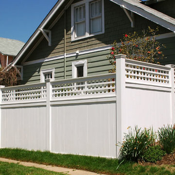 White Wood Privacy Fence