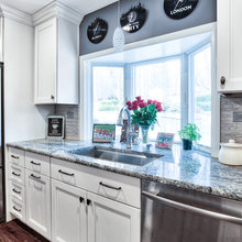 blue cabinets