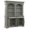 Bellevue HMIF55438 Lugdunensis 66"W Hardwood Server and Hutch - Heritage Taupe