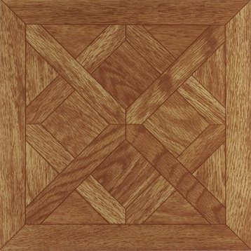 Parquet Oak Vinyl Floor Tiles 20 Pcs Self Adhesive Flooring - Actual 12" x 12"