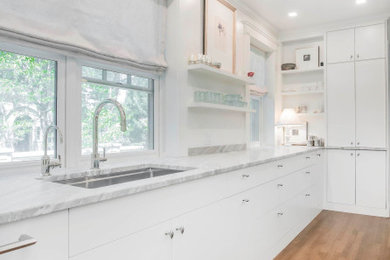 Inspiration for a contemporary kitchen remodel in Denver