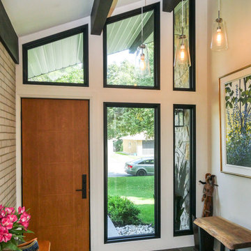 Gorgeous Entry Door and Black Picture Windows in Superb Foyer - Renewal by Ander
