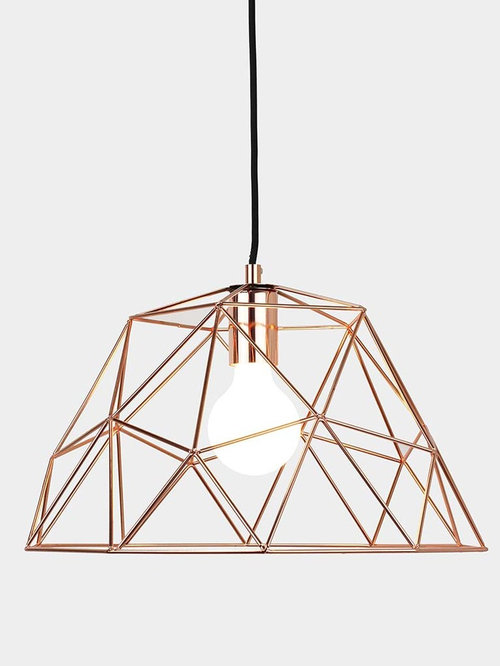Decagon Copper Wire Cage Light