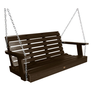 Weatherly Porch Swing, Weathered Acorn, 4'