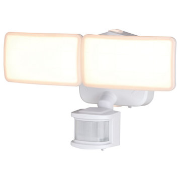 Merill 2 Light LED Outdoor Motion Sensor Wall Light White
