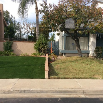 Artificial turf install.