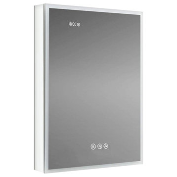 LED Mirror Medicine Cabinet With 3X, Defogger, Dimmer Outlets and USB, 20/L