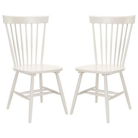 Safavieh Parker Spindle Dining Chair, Set of 2, Off-White