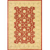 Traditional 5' 3"x7' 7" Red Machine Made Area Rug Persian Oriental Style