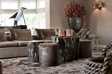 Living room - transitional living room idea in Amsterdam