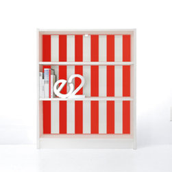 PANYL Red Hot Thick Stripes for IKEA BILLY - Home Decor