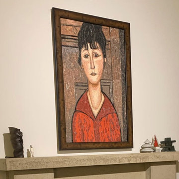 "Head of a Young Girl" - Amedeo Modigliani Mosaic Reproduction | Mozaico