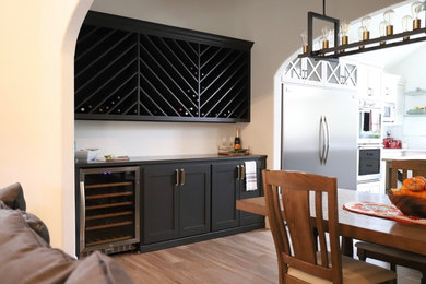 Example of a trendy dining room design in Dallas