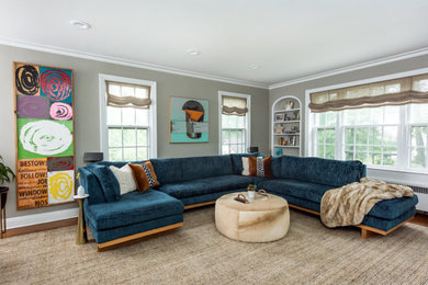 Living room photo in New York