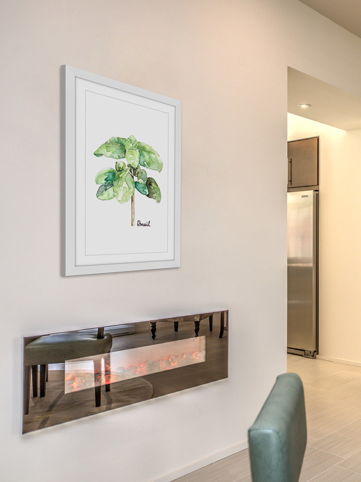 "Herb Basil" Framed Print by Rachel Byler