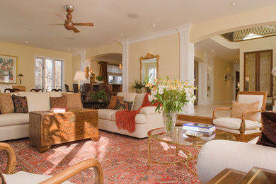 Living room - transitional living room idea in Baltimore
