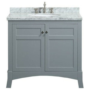 New York Vanity With Carrera Marble Counter Top And Sink Transitional Bathroom Vanities Consoles By Eviva Llc Houzz New York Vanity With Carrera Marble, New York Bath Vanity