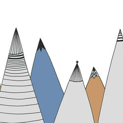 Mountain Ridge, Color - Wallpaper