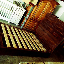 Rustic full size bed - Beds