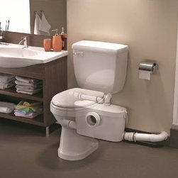Saniflo Saniaccess3 Rear Spigot Toilet with Macerating Pump - SANIACCESS3 - Toilets