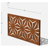 Alta Corten Steel Decorative Screen Panel, Star