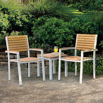 Outdoor Patio End Table (Natural Tekwood)