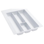 Rev-A-Shelf - Polymer Trim to Fit Drawer Insert Utility Organizer, White, 14.25"W - Rev-A-Shelf's drawer inserts are the best if you are looking for a custom look.  Why settle for a cutlery insert that just drops in your drawer and moves every time you open and close your drawer.  Create a custom fit by trimming to your exact size. Available in multiple sizes, colors and finishes.