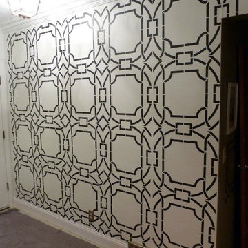 Stencil Projects using the Contempo Trellis Wall Stencil