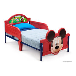 Mickey Mouse Toddler Bed with 3D Footboard by Delta - Kids Beds