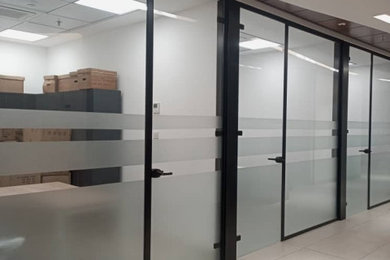 Frosted Vinyl Sticker Installation