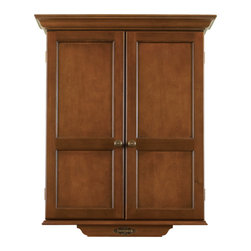 Brunswick Dartboard Cabinet - Chestnut Finish - Darts And Dartboards