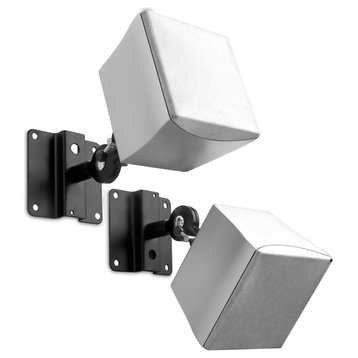 Mount-It! MI-SB03x2 Quad Low Profile Heavy Duty Speaker Ceiling & Wall Brackets