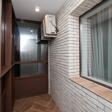 Балкон в 3х-комнатной квартире | 70м2 в ЖК Европейский