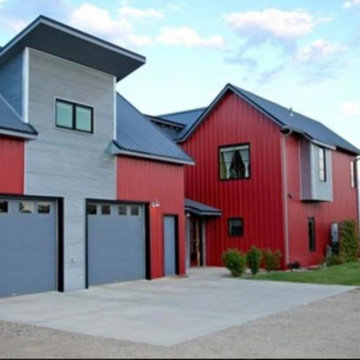 Example of a modern style home built with SIPs