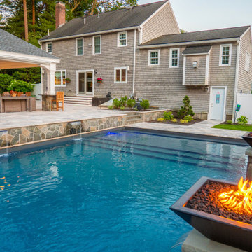 Pembroke 20'x44' PermaCrete Vinyl Liner In Ground Swimming Pool