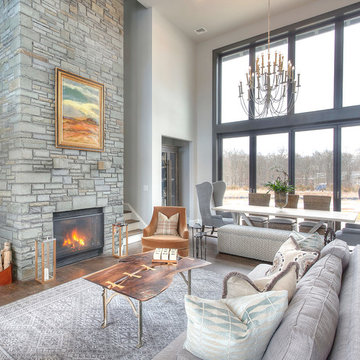 Transitional Family Room