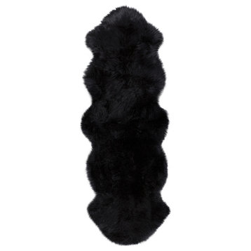 Black Animal Print Area Rug