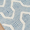 Erin Gates by Momeni Langdon Prince Blue Hand Woven Wool Area Rug 2'x3'