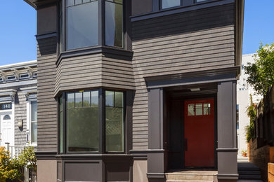 Example of a minimalist exterior home design in San Francisco