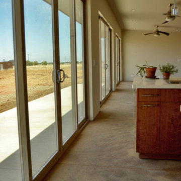 A passive solar home now under construction