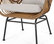 Crystal Outdoor Wicker Club Chairs With Cushions, Set of 2, Light Brown/Black/Be