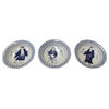 Chinese Blue White Round Porcelain 8 Immortal Theme Display Plate Set Hcs3838, 8