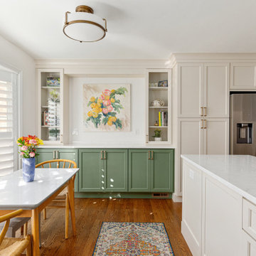 McLean Commons Transitional Kitchen and Bathroom Remodel